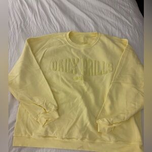 Daily Drills Lemonade Monochrome Crewneck Sweatshirt - XS/S